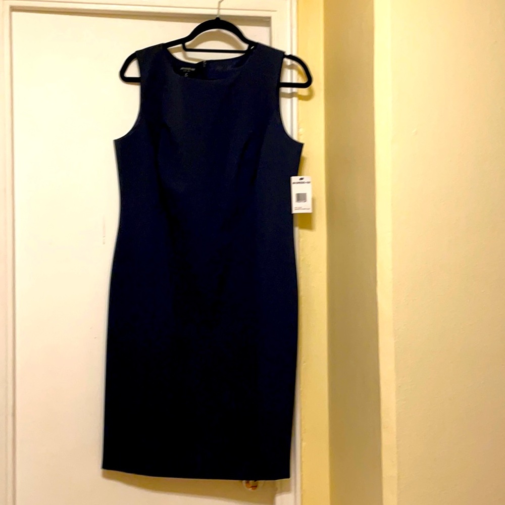 Brand new Lafayette 148 Navy sleeveless dress